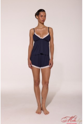 Піжама майка з шортиками з віскози Luna LP-044 Mono